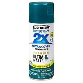 Painter‘s Touch 2X Premium Ultra Matte Spray Paint, Deep Teal, 12-oz.