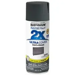 Painter‘s Touch 2X Spray Paint + Primer, Satin Charcoal Gray, 12-oz.