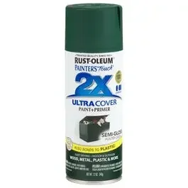 Painter‘s Touch 2X Spray Paint, Semi-Gloss Hunter Green, 12-oz.