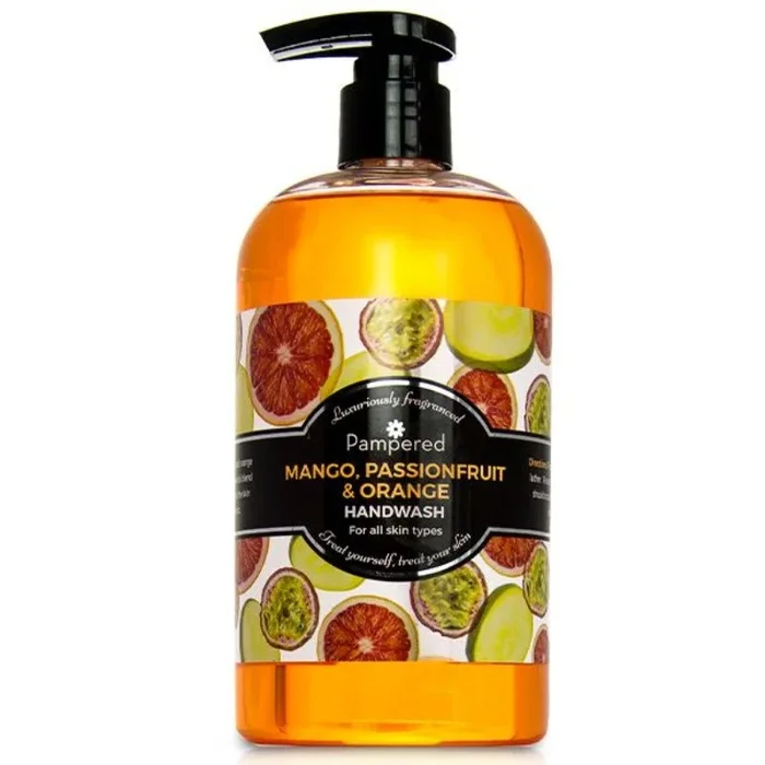 Pampered Fruity Handwash Mango Passionfruit & Orange 500ml – Case of 12