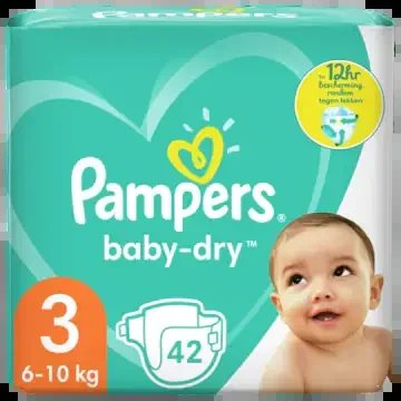 Pampers Baby dry size 3 diapers to 12 hour protection (from 6 to 10 kg)