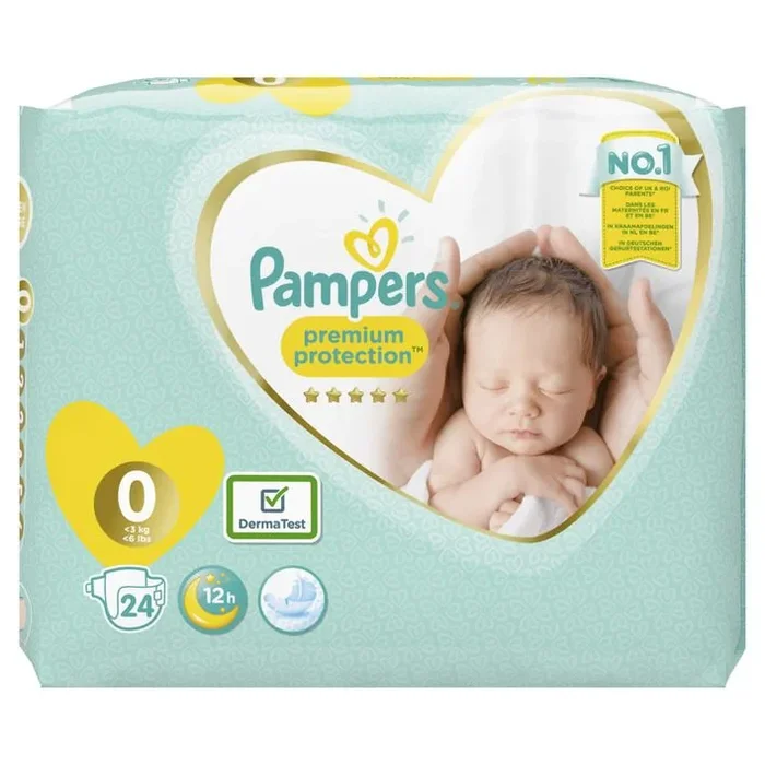Pampers New baby size 0 micro diapers (from 1 kg to 2,5 kg)