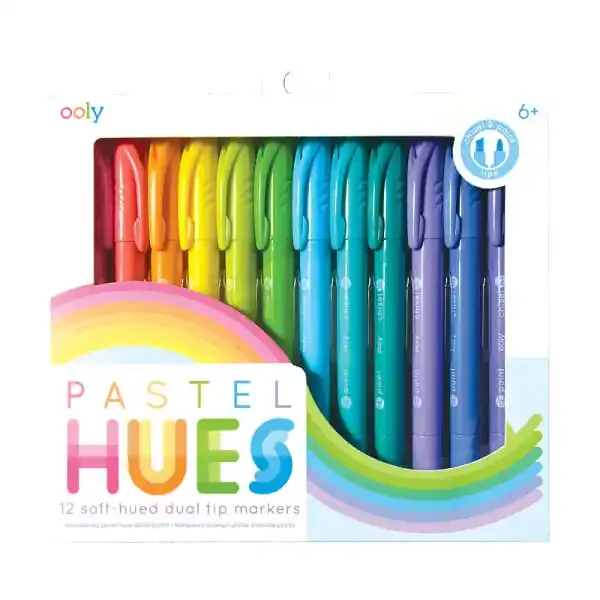 PASTEL HUES MARKERS – SET OF 12