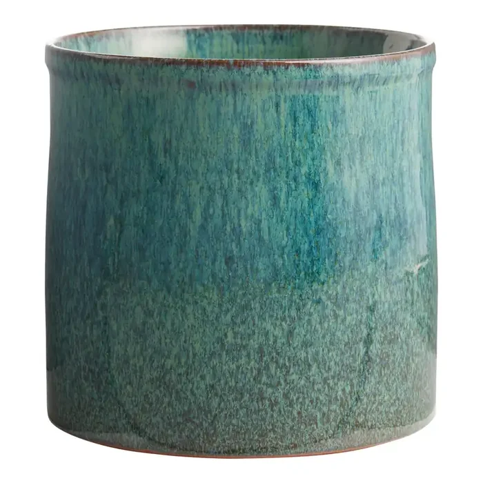Peacock Blue Speckled Reactive Glaze Ceramic Utensil Holder