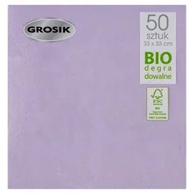 PENA SERVIETTEN BIOLOGISCH ABBAUBAR LILA 33 X 33 CM 50 ST