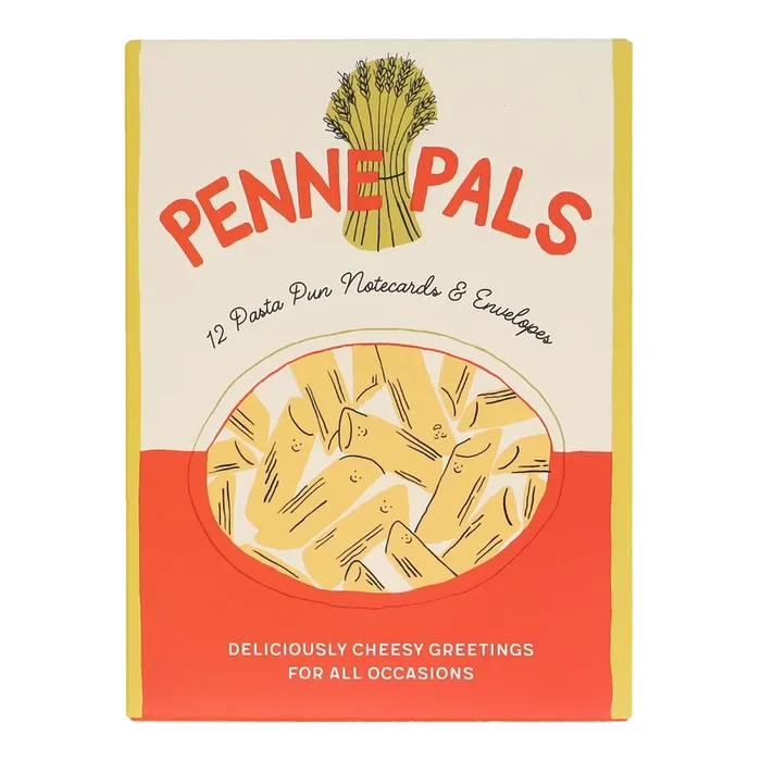 Penne Pals Pasta Notecards 12 Count