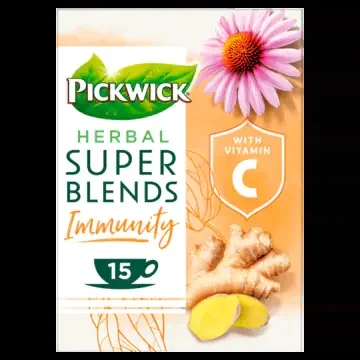 Pickwick Herbal super blends immunity herb tea