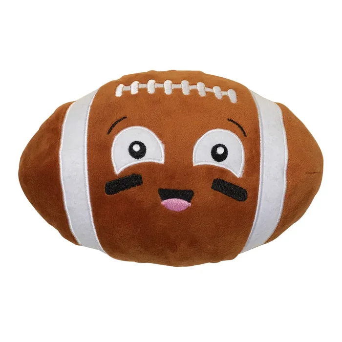 Plush Football Squeaky Dog Toy