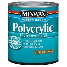 Polycrylic Protective Finish, Semi-Gloss Clear, .5-Pint