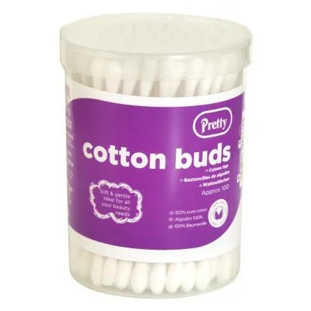 Pretty Cotton Buds 100 Pack – Case of 12