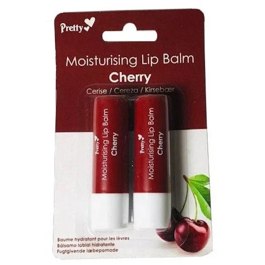 Pretty Moisturising Lip Balm Cherry 2 Pack – Case of 12