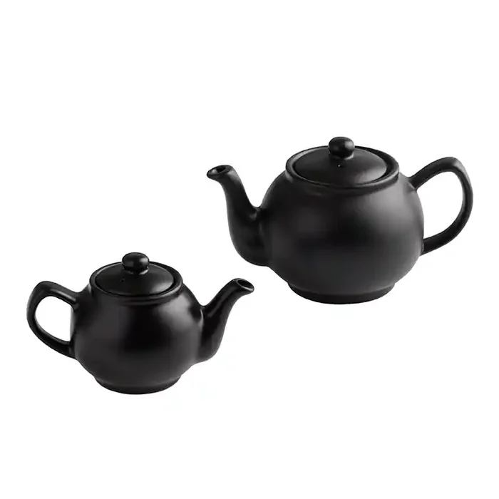 Price & Kensington Matte Black Ceramic British Teapot
