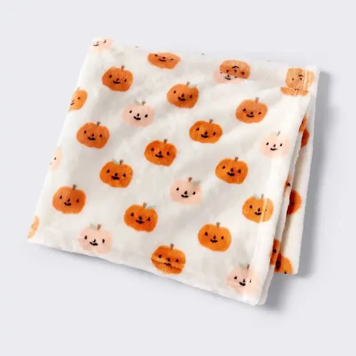 Printed Pumpkin Halloween Baby Blanket – Cloud Island™