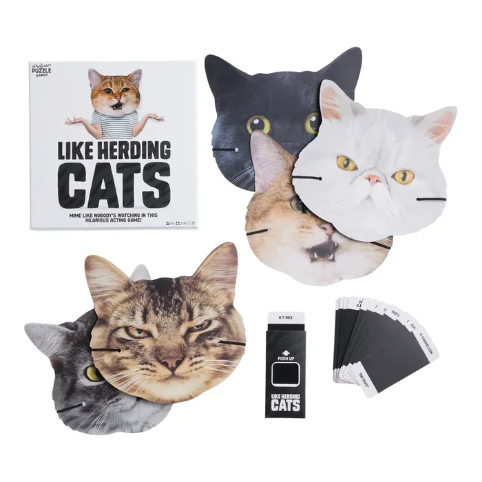 Professor Puzzle Like Herding Cats Charades Game