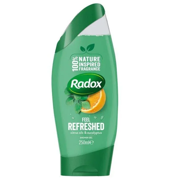 Radox Shower Gel Feel Refreshed Citrus Oil & Eucalpytus 250ml – Case of 6