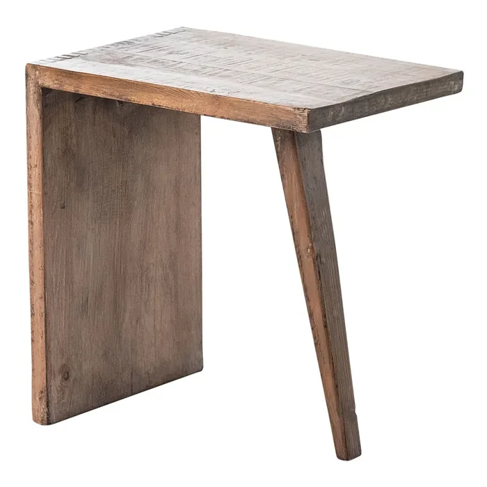 Regan Antique Natural Reclaimed Pine End Table