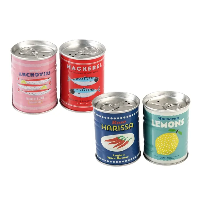 Rex Tinned Salt and Pepper Shaker Gift Set Collection