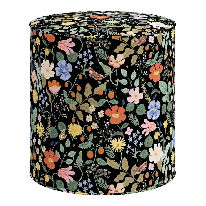 Rifle Paper Co. x Cloth & Company Billie Drum Ottoman