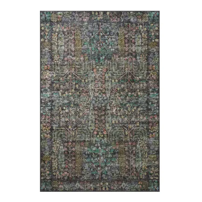 Rifle Paper Co. x Loloi Charcoal Maison Botanical Area Rug