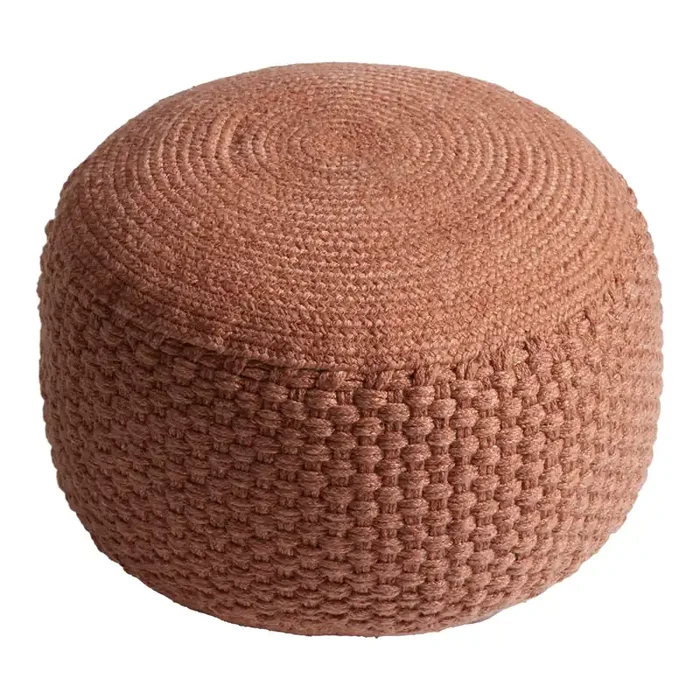 Round Braided Indoor Outdoor Pouf