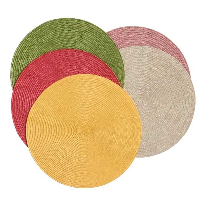 Round Woven Wipe Off Placemat