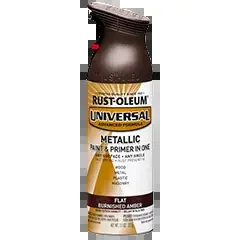 Rust-Oleum® Flat Metallic Spray Paint Flat Burnished Amber