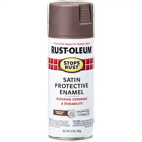 Rust-Oleum® Protective Enamel Spray Paint Satin Chestnut Brown