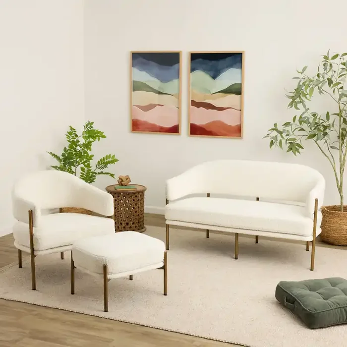 Rylan Faux Sherpa Seating Collection