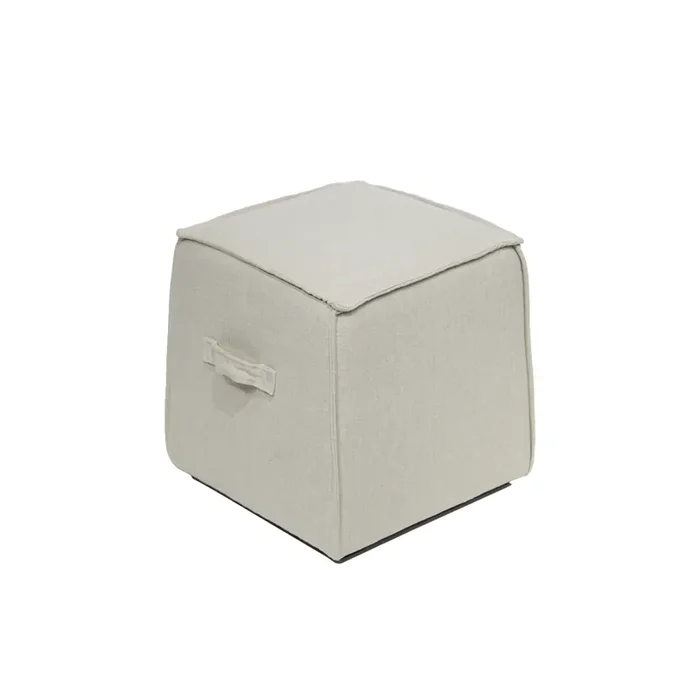 Rylan Square Sand Upholstered Ottoman