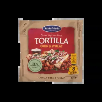 Santa Maria Corn and wheat tortilla wraps medium