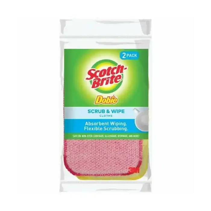 Scotch-Brite Dobie Scrub and Wipe Cloth 2 pk