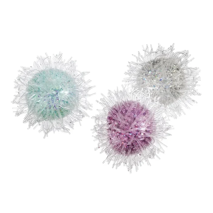 Sea Anemone Glitter Squish Balls Set Of 3