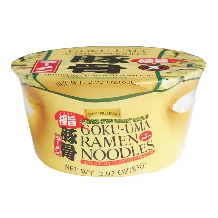 Shirakiku Goku-Uma Tonkotsu Ramen Noodle Soup Bowl Set of 2