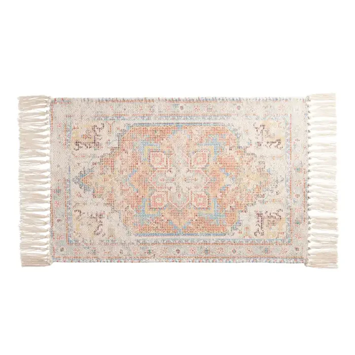 Shireen Rug Print Flatwoven Bath Mat