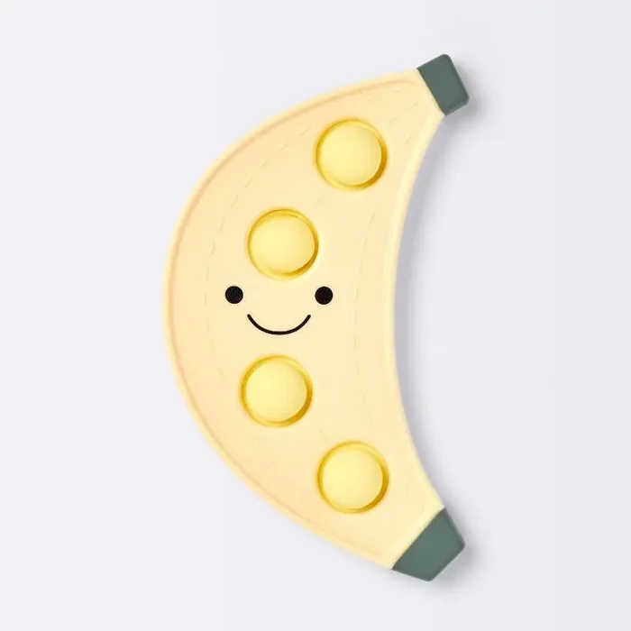 Silicone Pop-it Baby Toy – Banana – Cloud Island™