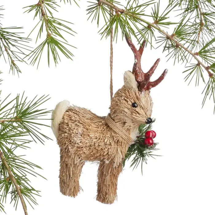 Sisal Deer Ornament