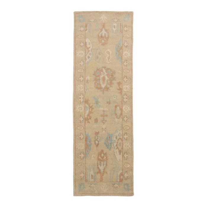 Sita Orange Hand Knotted Wool Traditional Style Floor Runner
