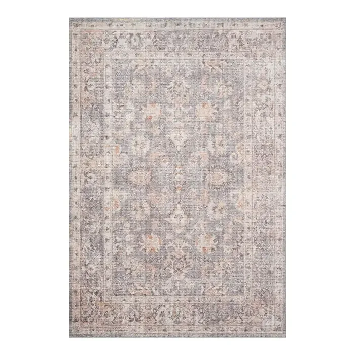 Skye Gray Distressed Persian Style Area Rug