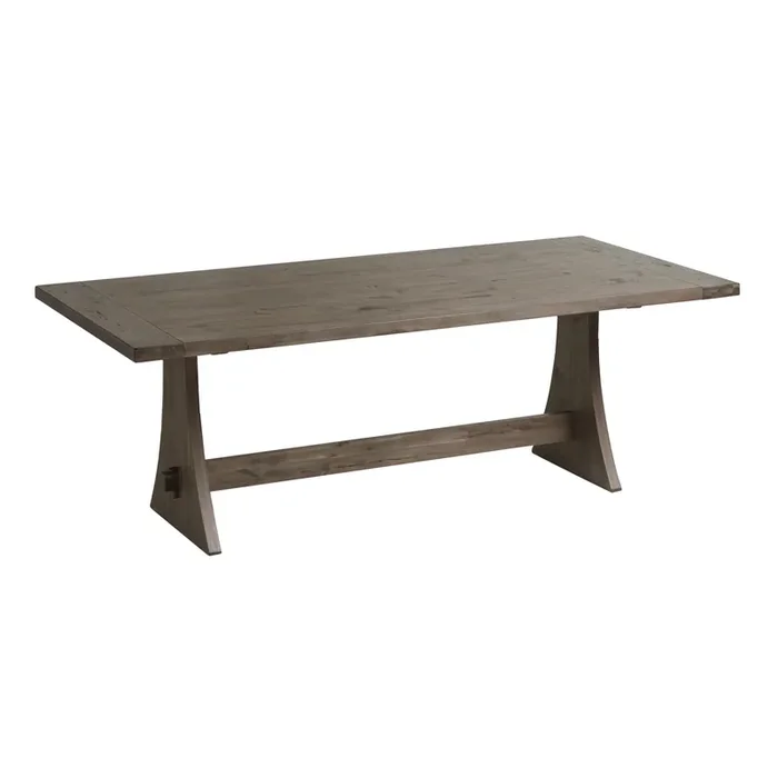 Smoke Brown Rustic Wood Brinley Dining Table