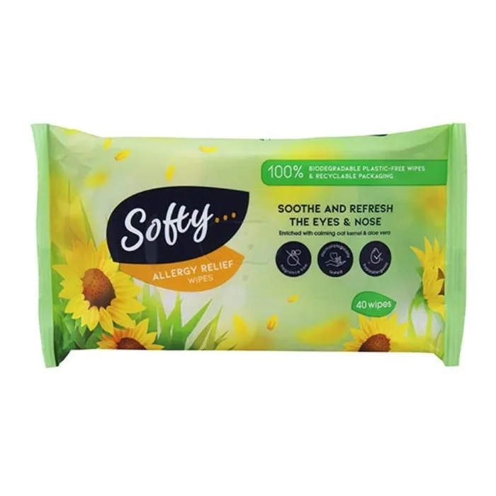 Softy Allergy Relief Wipes 40 Pack – Case of 12