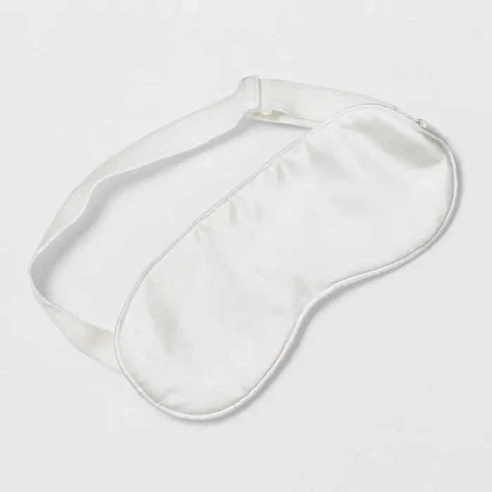 Solid Silk Eye Mask White – Casaluna™