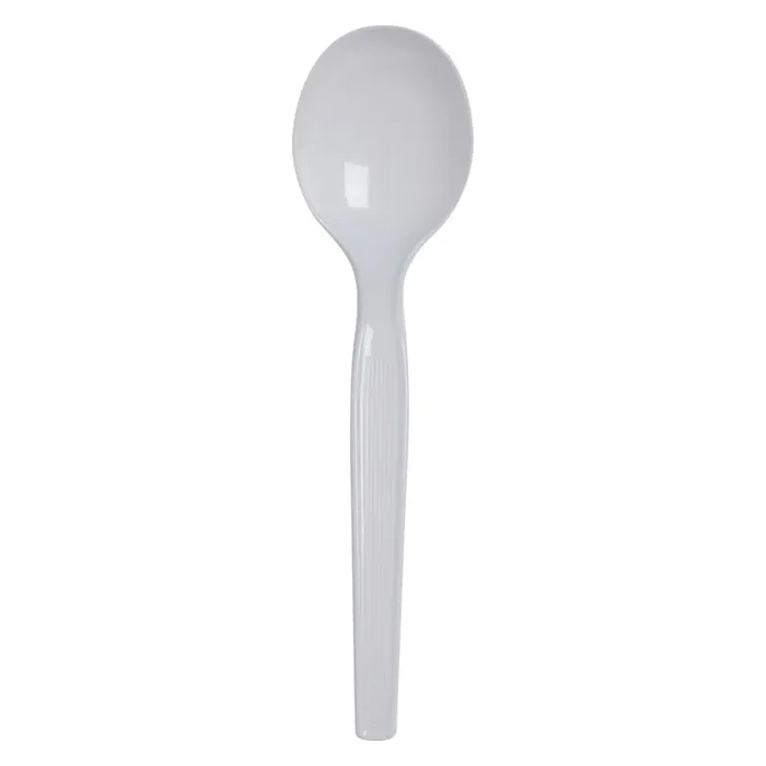 Soup Spoon Plastic (10 x 100 ct) 6″, med