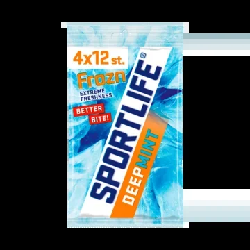 Sportlife Frozen deepmint sugar free chewing gum 4-pack
