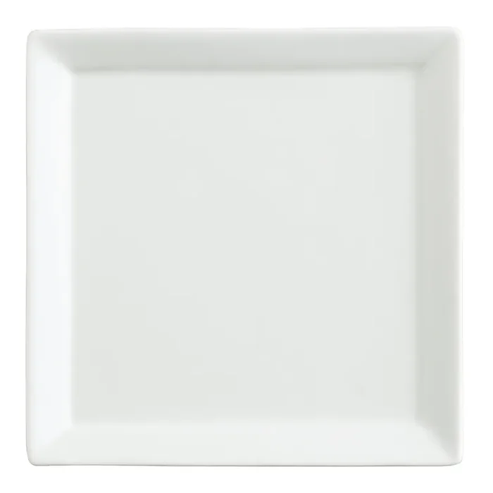Square White Porcelain Tasting Plate Set of 2