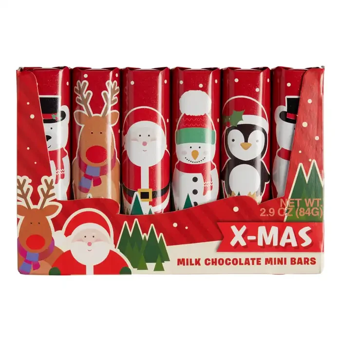 Steenland Mini X-Mas Milk Chocolate Bars 6 Pack