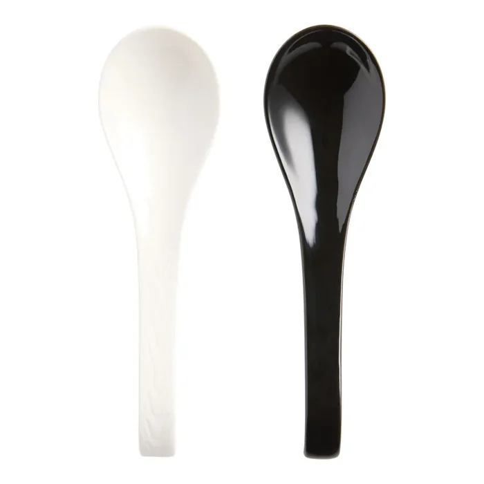Stella Textured Ceramic Soup Spoon Set of 2