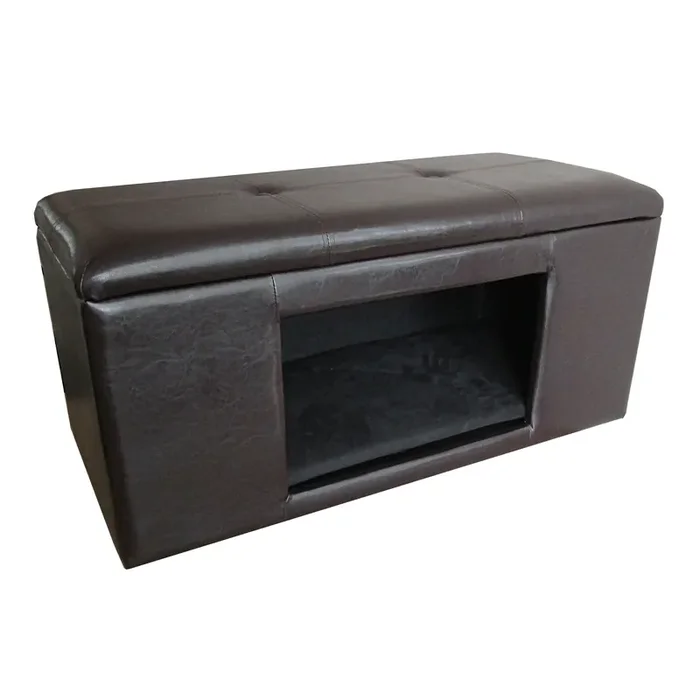 Stern Faux Leather Pet Bed Bench