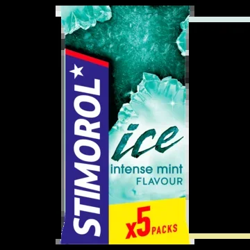 Stimorol Intens mint ice chewing gum sugar free 5-pack