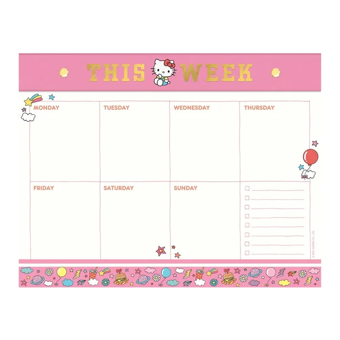 Studio Oh Hello Kitty Weekly Planner Desk Pad