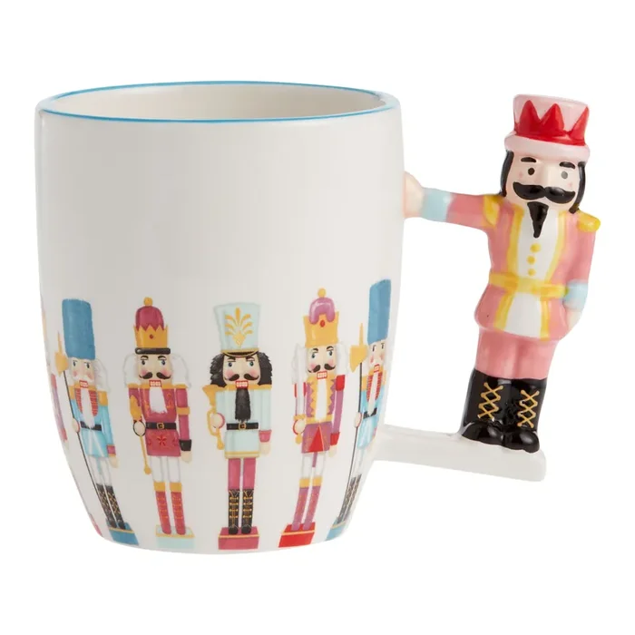 Sugarplum Nutcracker Handle Ceramic Mug